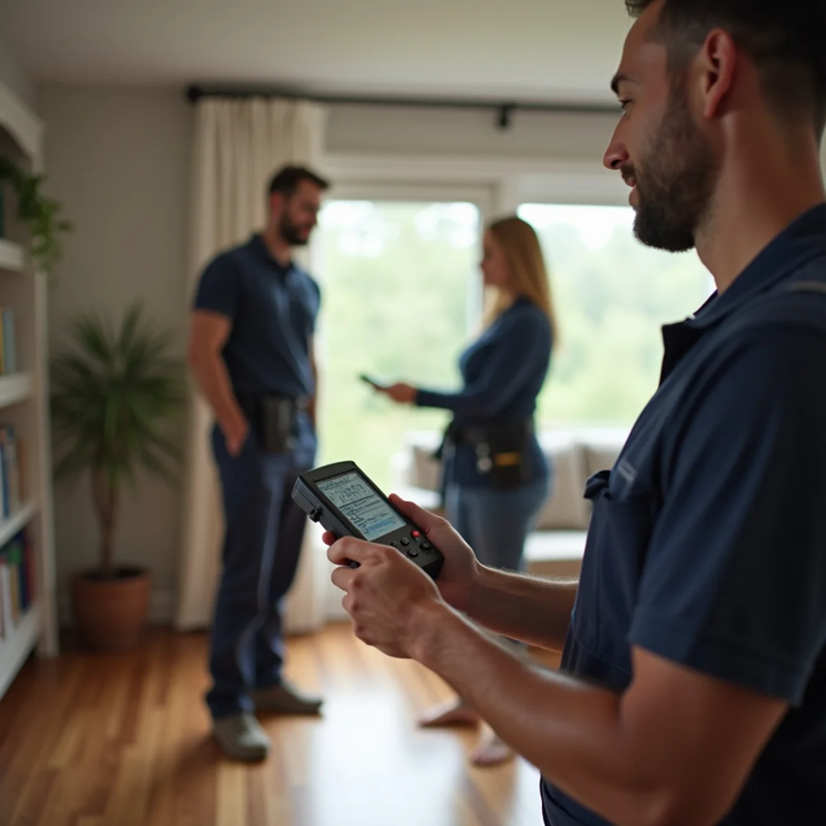 Indoor air quality and humidity control service in a Burlington, NC home